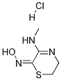5,6-Dihydro-3-(methylamino)-2h-1,4-thiazin-2-one oxime hydrochlorideStructure,112233-23-5Structure 5,6-Dihydro-3-(methylamino)-2h-1,4-thiazin-2-one oxime hydrochloride Structure,112233-23-5Structure