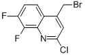 Quinoline, 4-(bromomethyl)-2-chloro-7,8-difluoro-Structure,1125702-47-7Structure Quinoline, 4-(bromomethyl)-2-chloro-7,8-difluoro- Structure,1125702-47-7Structure