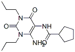 n-(6-氨基-1,2,3,4-四氫-2,4-二氧代-1,3-二丙基-5-嘧啶)-環(huán)戊烷羧酰胺結(jié)構(gòu)式_112683-77-9結(jié)構(gòu)式