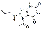 (9ci)-7-乙?；?3,7-二氫-1,3-二甲基-8-(2-丙烯基氨基)-1H-嘌呤-2,6-二酮結(jié)構(gòu)式_113400-00-3結(jié)構(gòu)式