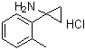 1-(O-tolyl)cyclopropanamine hydrochlorideStructure,1134701-31-7Structure 1-(O-tolyl)cyclopropanamine hydrochloride Structure,1134701-31-7Structure