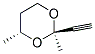 1,3-Dioxane, 2-ethynyl-2,4-dimethyl-, cis-(9ci)Structure,113630-88-9Structure 1,3-Dioxane, 2-ethynyl-2,4-dimethyl-, cis-(9ci) Structure,113630-88-9Structure