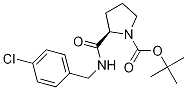(R)-2-(4-氯芐基氨基甲酰)吡咯烷-1-羧酸叔丁酯結(jié)構(gòu)式_1140495-84-6結(jié)構(gòu)式