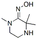 Piperazinone, 1,3,3-trimethyl-, oxime (9ci)Structure,114175-41-6Structure Piperazinone, 1,3,3-trimethyl-, oxime (9ci) Structure,114175-41-6Structure