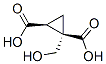 1,2-Cyclopropanedicarboxylicacid,1-(hydroxymethyl)-,cis-(9ci)Structure,114644-54-1Structure 1,2-Cyclopropanedicarboxylicacid,1-(hydroxymethyl)-,cis-(9ci) Structure,114644-54-1Structure