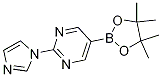 2-(1H-imidazol-1-yl)-5-(4,4,5,5-tetramethyl-1,3,2-dioxaborolan-2-yl)pyrimidineStructure,1160790-26-0Structure 2-(1H-imidazol-1-yl)-5-(4,4,5,5-tetramethyl-1,3,2-dioxaborolan-2-yl)pyrimidine Structure,1160790-26-0Structure