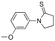 2-Pyrrolidinethione, 1-(3-methoxyphenyl)-Structure,116614-76-7Structure 2-Pyrrolidinethione, 1-(3-methoxyphenyl)- Structure,116614-76-7Structure