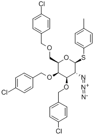 4-Methylphenyl 2-azido-2-deoxy-3,4,6-tri-o-4-chlorobenzyl-1-thio--d-galactopyranosideStructure,117153-30-7Structure 4-Methylphenyl 2-azido-2-deoxy-3,4,6-tri-o-4-chlorobenzyl-1-thio--d-galactopyranoside Structure,117153-30-7Structure