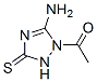 3H-1,2,4-triazole-3-thione, 1-acetyl-5-amino-1,2-dihydro-(9ci)Structure,118025-67-5Structure 3H-1,2,4-triazole-3-thione, 1-acetyl-5-amino-1,2-dihydro-(9ci) Structure,118025-67-5Structure