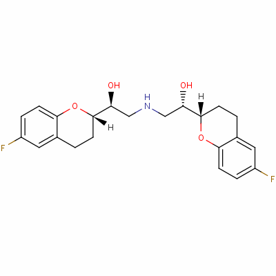 (1S)-1-[(2S)-6-氟色滿-2-基]-2-[[(2S)-2-[(2S)-6-氟色滿-2-基]-2-羥基乙基]氨基]乙醇結(jié)構(gòu)式_118457-16-2結(jié)構(gòu)式