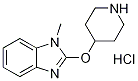 1-Methyl-2-(piperidin-4-yloxy)-1h-benzoimidazole hydrochlorideStructure,1185311-04-9Structure 1-Methyl-2-(piperidin-4-yloxy)-1h-benzoimidazole hydrochloride Structure,1185311-04-9Structure