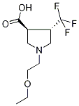 (3S,4s)-1-(2-乙氧基乙基)-4-(三氟甲基)-吡咯烷-3-羧酸結(jié)構(gòu)式_1186655-16-2結(jié)構(gòu)式