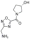 (3S)-1-{[3-(氨基甲基)-1,2,4-噁二唑-5-基]-羰基}吡咯烷-3-醇結(jié)構(gòu)式_1186662-39-4結(jié)構(gòu)式