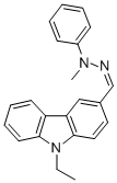 9-Ethyl-3-((2-methyl-2-phenylhydrazono)methyl)-9h-carbazoleStructure,119017-10-6Structure 9-Ethyl-3-((2-methyl-2-phenylhydrazono)methyl)-9h-carbazole Structure,119017-10-6Structure