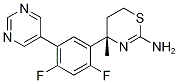 (4S)-4-[2,4-二氟-5-(5-嘧啶)苯基]-5,6-二氫-4-甲基-4H-1,3-噻嗪-2-胺結(jié)構(gòu)式_1194044-20-6結(jié)構(gòu)式