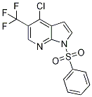 4-氯-1-(苯基磺?；?-5-(三氟甲基)-1H-吡咯并[2,3-b]吡啶結(jié)構(gòu)式_1196507-57-9結(jié)構(gòu)式