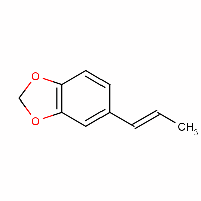 Isosafrol1,2-(methylenedioxy)-4-propenylbenzeneStructure,120-58-1Structure Isosafrol1,2-(methylenedioxy)-4-propenylbenzene Structure,120-58-1Structure