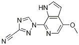 1-(4-甲氧基-1H-吡咯并[2,3-c]吡啶-7-基)-1H-1,2,4-噻唑-3-甲腈結(jié)構(gòu)式_1202644-97-0結(jié)構(gòu)式