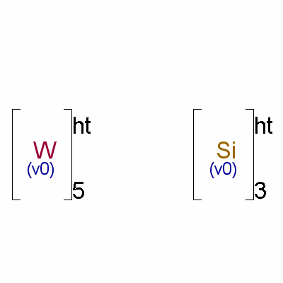 硅化鎢結(jié)構(gòu)式_12039-95-1結(jié)構(gòu)式