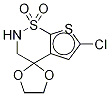 6-氯-2,3-二氫-螺[1,3-二氧戊環(huán)-2,4-[4H]噻吩并[3,2-e][1,2]噻嗪] 1,1-二氧化物結(jié)構(gòu)式_1206597-10-5結(jié)構(gòu)式