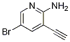 5-Bromo-3-ethynylpyridin-2-amineStructure,1210838-82-6Structure 5-Bromo-3-ethynylpyridin-2-amine Structure,1210838-82-6Structure