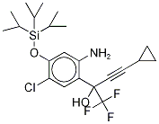 2-氨基-5-氯-α-(環(huán)丙基-d4-乙炔)-4-異丙基甲硅烷基氧基-α-(三氟甲基)苯甲醇結(jié)構(gòu)式_1216572-03-0結(jié)構(gòu)式
