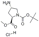 (2R,4s)-4-氨基-1-boc-吡咯烷-2-羧酸甲酯鹽酸鹽結(jié)構(gòu)式_1217446-43-9結(jié)構(gòu)式