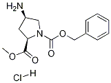 (2R,4R)-1-CBZ-4-氨基吡咯烷-2-羧酸甲酯鹽酸鹽結(jié)構(gòu)式_1217457-41-4結(jié)構(gòu)式