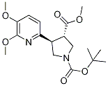 (Rac-trans)-1-tert-butyl 3-methyl 4-(5,6-dimethoxypyridin-2-yl)pyrrolidine-1,3-dicarboxylateStructure,1217674-57-1Structure (Rac-trans)-1-tert-butyl 3-methyl 4-(5,6-dimethoxypyridin-2-yl)pyrrolidine-1,3-dicarboxylate Structure,1217674-57-1Structure