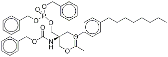 (S)-2-(芐氧基羰基)胺-2-(乙酰氧基)甲基-1-(二芐基)膦?；趸?4-(4-辛基苯基)丁烷結(jié)構(gòu)式_1217779-54-8結(jié)構(gòu)式