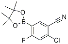 2-氯-4-氟-5-(4,4,5,5-四甲基-1,3,2-二噁硼烷-2-基)苯甲腈結(jié)構(gòu)式_1218790-13-6結(jié)構(gòu)式