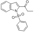 2-(1-氧代丙基)-1-(苯基磺?；?-1H-吲哚結(jié)構(gòu)式_121963-51-7結(jié)構(gòu)式