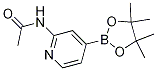 N-(4-(4,4,5,5-四甲基-1,3,2-二噁硼烷-2-基)吡啶-2-基)乙酰胺結(jié)構(gòu)式_1220220-21-2結(jié)構(gòu)式