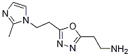 2-{5-[2-(2-甲基-咪唑-1-基)-乙基]-[1,3,4]噁二唑-2-基}-乙胺結構式_1223748-26-2結構式