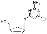 (1S,4r)-rel-4-[(2,5-二氨基-6-氯-4-嘧啶)氨基]-2-環(huán)戊烯-1-甲醇結(jié)構(gòu)式_122624-73-1結(jié)構(gòu)式