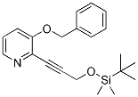3-(Benzyloxy)-2-(3-((tert-butyldimethylsilyl)oxy)prop-1-yn-1-yl)pyridineStructure,1228666-14-5Structure 3-(Benzyloxy)-2-(3-((tert-butyldimethylsilyl)oxy)prop-1-yn-1-yl)pyridine Structure,1228666-14-5Structure
