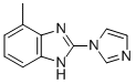 (9ci)-2-(1H-咪唑-1-基)-4-甲基-1H-苯并咪唑結(jié)構(gòu)式_123396-65-6結(jié)構(gòu)式
