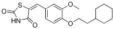 5-[[4-(2-環(huán)己基乙氧基)-3-甲氧基苯基]亞甲基]-2,4-噻唑烷二酮結(jié)構(gòu)式_1239610-60-6結(jié)構(gòu)式