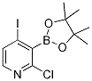 2-氯-4-碘-3-(4,4,5,5-四甲基-1,3,2-二噁硼烷-2-基)吡啶結(jié)構(gòu)式_1241950-75-3結(jié)構(gòu)式