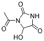 2,4-Imidazolidinedione, 1-acetyl-5-hydroxy-(9ci)Structure,124443-50-1Structure 2,4-Imidazolidinedione, 1-acetyl-5-hydroxy-(9ci) Structure,124443-50-1Structure