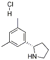 (S)-2-(3,5-二甲基苯基)吡咯烷鹽酸鹽結(jié)構(gòu)式_1245649-28-8結(jié)構(gòu)式