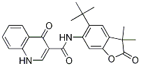 N-(5-(叔丁基)-3,3-二甲基-2-氧代-2,3-二氫苯并呋喃-6-基)-4-氧代-1,4-二氫喹啉-3-羧酰胺結(jié)構(gòu)式_1246213-41-1結(jié)構(gòu)式