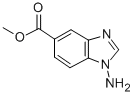 1H-benzimidazole-5-carboxylicacid,1-amino-,methylester Structure,124839-24-3Structure