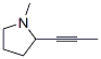 Pyrrolidine, 1-methyl-2-(1-propynyl)- (9ci)Structure,125038-97-3Structure Pyrrolidine, 1-methyl-2-(1-propynyl)- (9ci) Structure,125038-97-3Structure