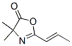 5(4H)-Oxazolone, 4,4-dimethyl-2-(1-propen-1-yl)-Structure,125376-15-0Structure 5(4H)-Oxazolone, 4,4-dimethyl-2-(1-propen-1-yl)- Structure,125376-15-0Structure