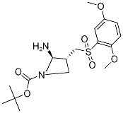 (3R,4R)-3-氨基-4-((2,5-二甲氧基苯基磺?；?甲基)吡咯烷-1-羧酸叔丁酯結(jié)構(gòu)式_1253789-88-6結(jié)構(gòu)式