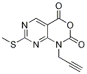 7-(甲基硫代)-1-(2-丙炔)-1H-嘧啶并[4,5-d][1,3]噁嗪-2,4-二酮結(jié)構(gòu)式_1253792-66-3結(jié)構(gòu)式