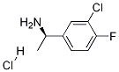 (R)-1-(3-氯-4-氟苯基)乙胺鹽酸鹽結(jié)構(gòu)式_1257106-65-2結(jié)構(gòu)式
