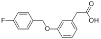 3-(4-氟芐氧基)苯乙酸結(jié)構(gòu)式_125721-49-5結(jié)構(gòu)式