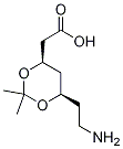 (4R,順式)-6-(2-氨基乙基)-2,2-二甲基-1,3-二噁烷-4-乙酸結(jié)構(gòu)式_125995-17-7結(jié)構(gòu)式
